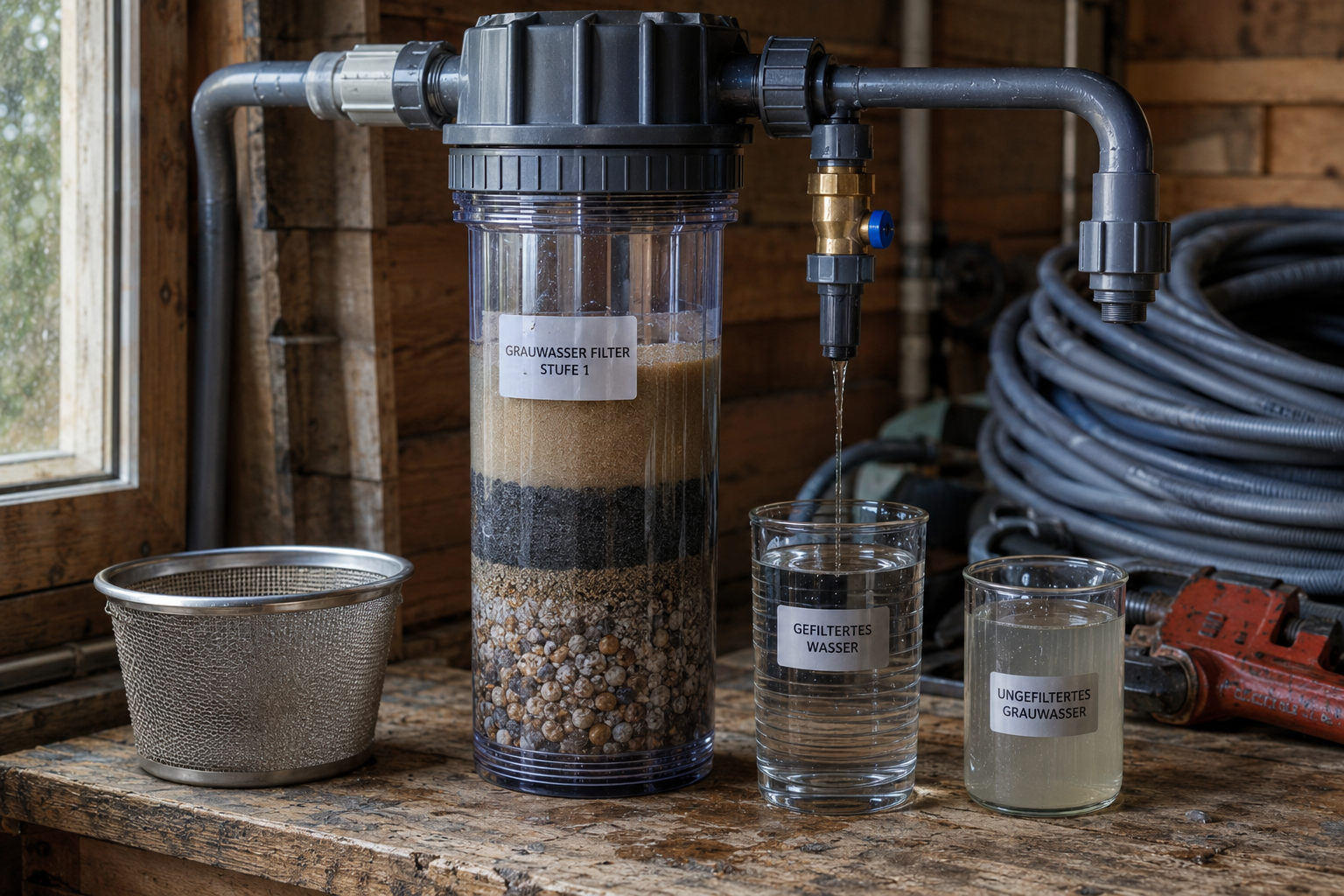 Filtern und aufbereiten So wird das Wasser gartentauglich