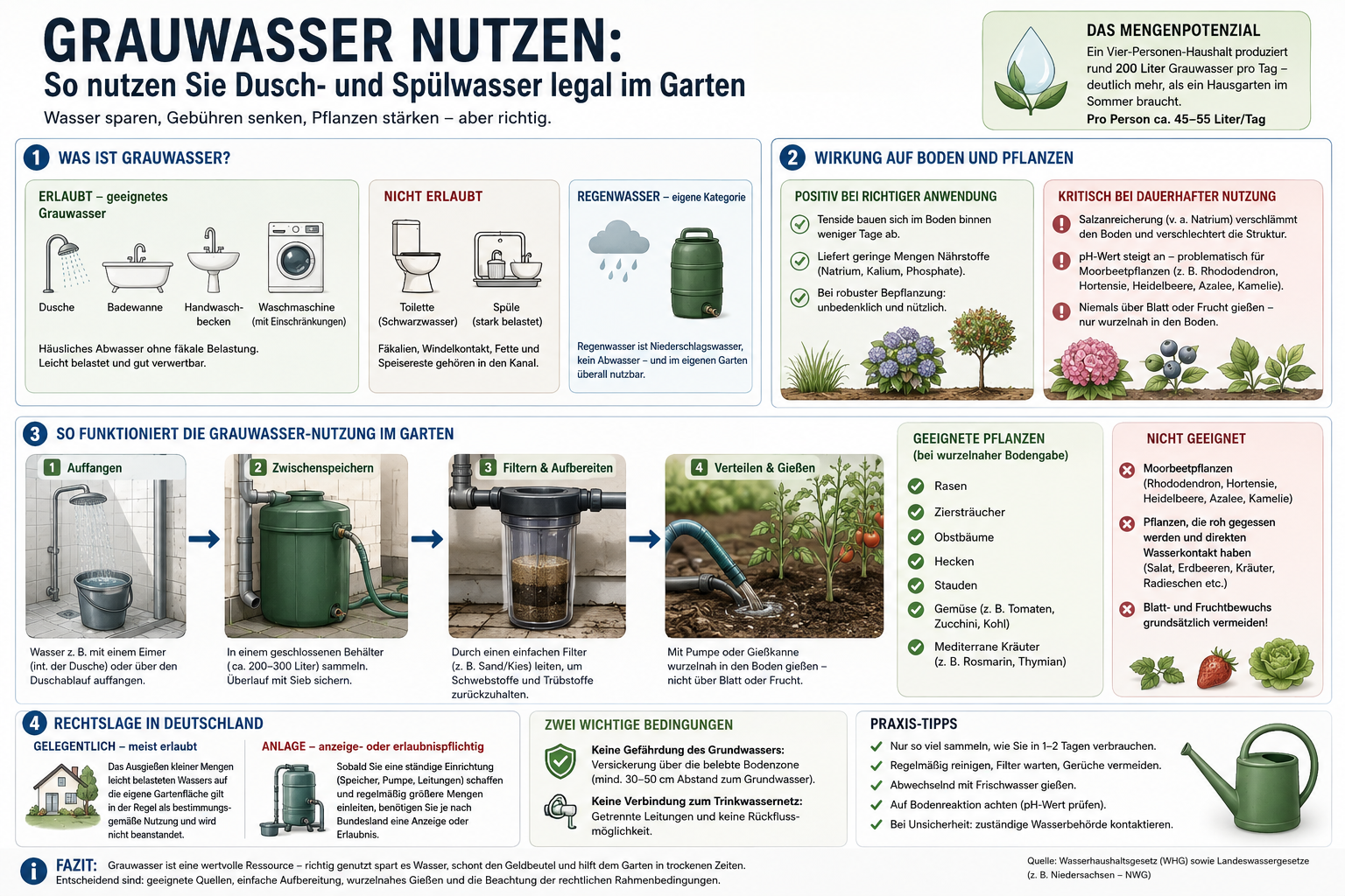 Grauwasser nutzen