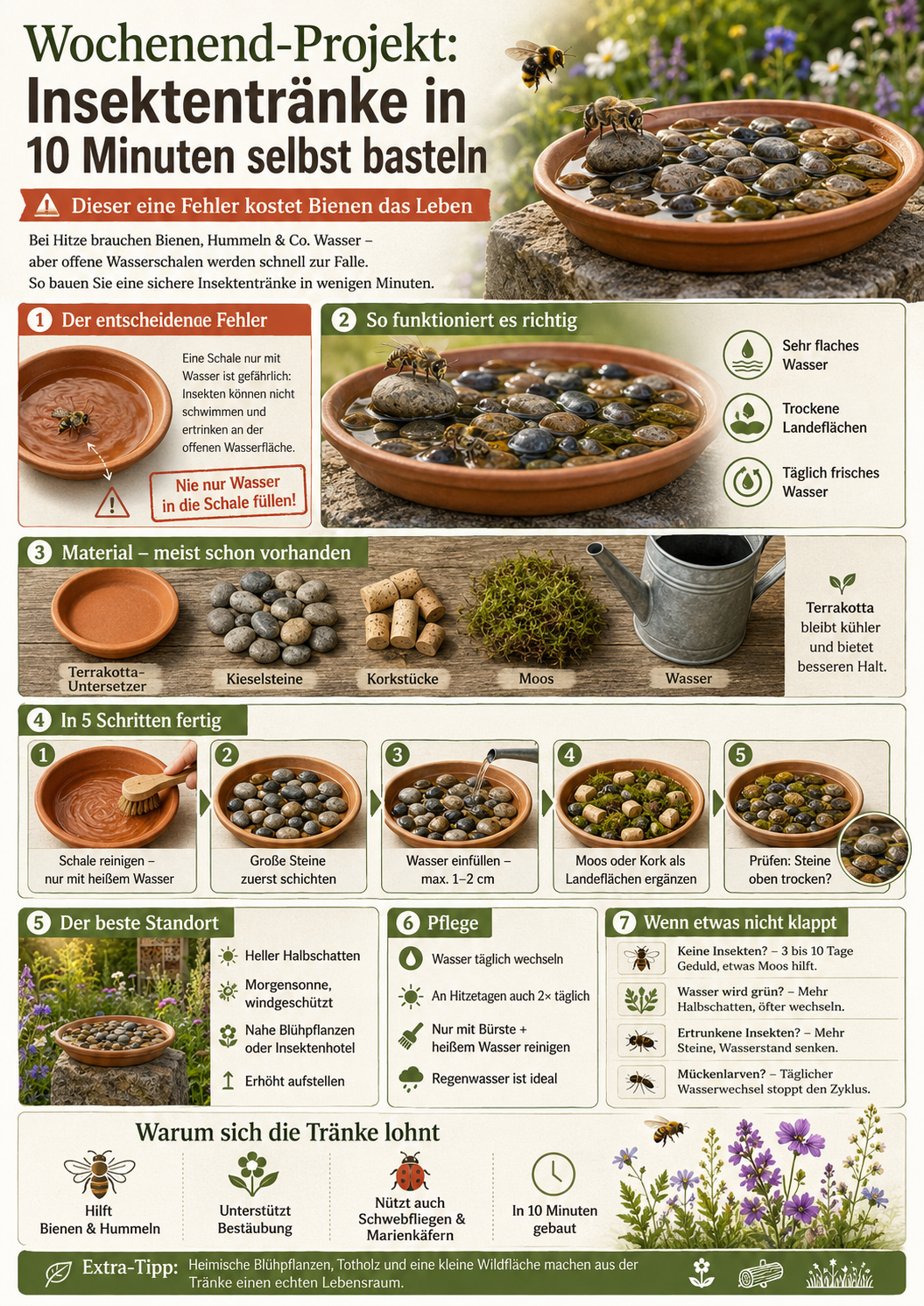 Insektentränke Info