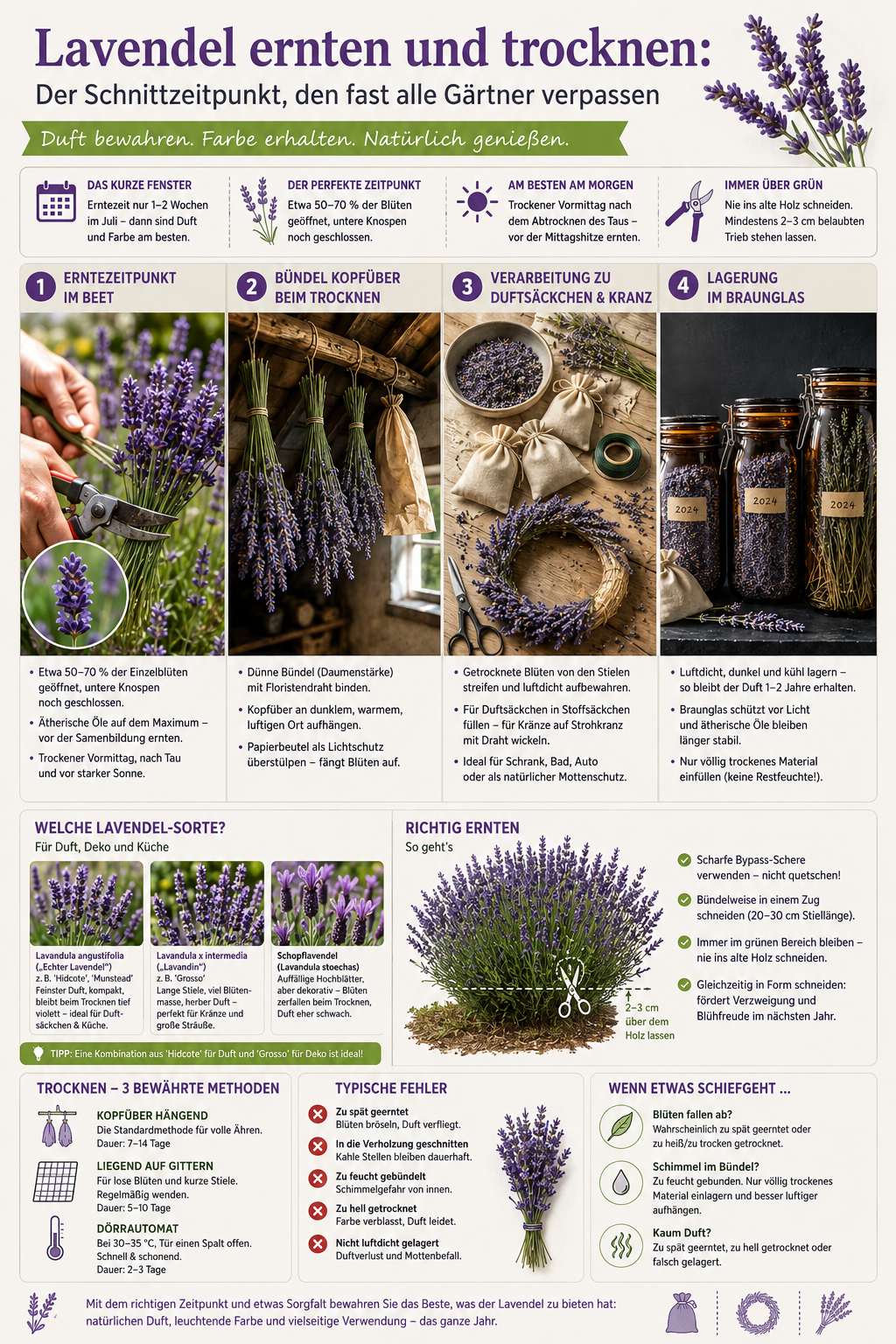 Lavendel Ernten Info