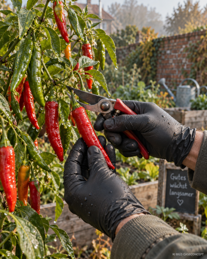 Chilis richtig ernten Wann die Schärfe am höchsten ist – und wie Sie Samen fürs nächste Jahr retten