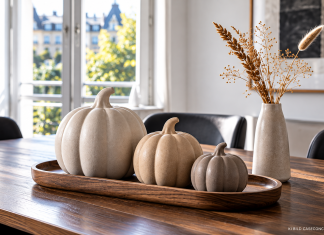 Skulpturale Kürbisse aus matter Keramik: Warum Architekten diese Herbstdeko lieben