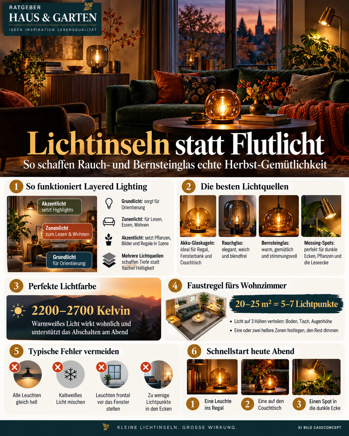 Lichtinseln für gemütliche Herbstabende
